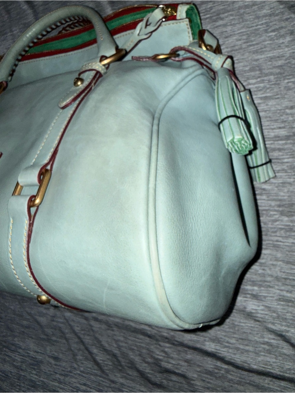 Dooney & Bourke Ultra Rare Light Blue Florentine Satchel - Picture 4 of 10